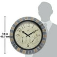 thumbnail image 7 of Infinity Instruments Inca II Indoor/Outdoor Circle Natural Multicolor Analog Display 18-inch Wall Clock, 7 of 7