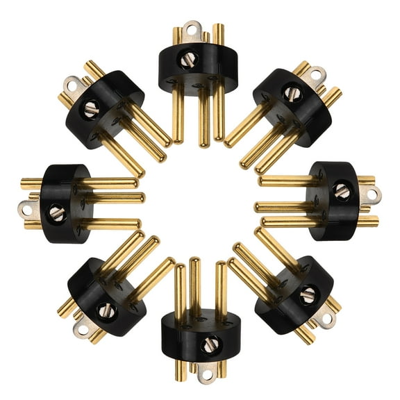 Soimiss XLR Plug Microphone Cable Adapter ABS Audio Enthusiasts KTV 8Pcs