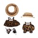 thumbnail image 1 of Ropa de moda para muñecas Vestido con estampado de leopardo para niñas mayores de 14 años Accesorio para disfraces de tela suave Idea para jugar en interiores y exteriores, 1 of 4