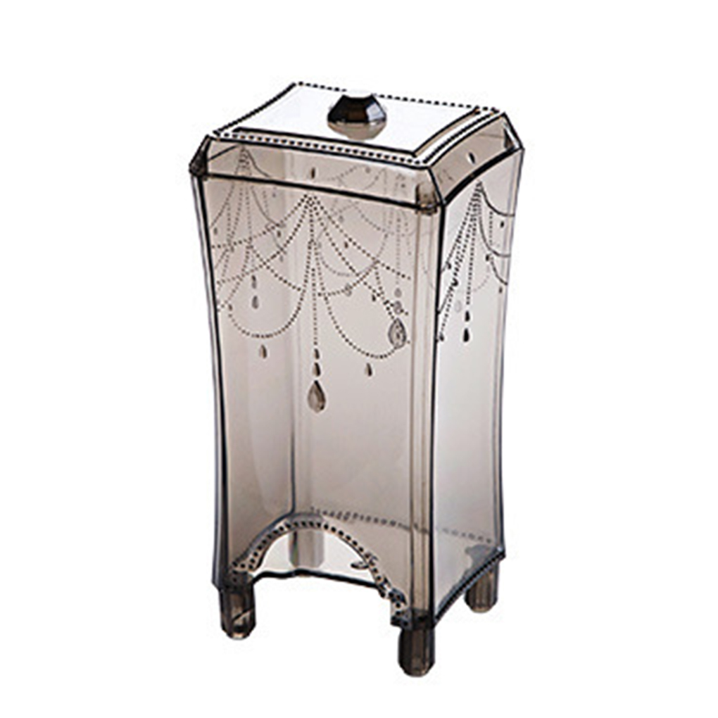 Makeup Box Organizer Clear Stand Make up Remover Cotton Pad Dispenser