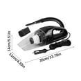 thumbnail image 3 of Car Mounted Vacuum Cleaner | High Power Handheld Wet Dry Dual Purpose Suction | ABS Material | Multi-Surface Cleaning for Car Interiors & Home | Includes Attachments | 1 Unit, 3 of 8