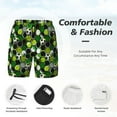 thumbnail image 5 of Sigee Soccer1 Print Mens Swim Trunks with Compression Liner Quick Dry Swim Stretch Beach Shorts with Pockets,S-3XL, 5 of 7
