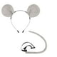 thumbnail image 3 of 2x2x Juego De Accesorios Para Disfraz De Ratón, Diadema Con Orejas De Ratón Y Decoración De Cola Para Fiesta, Color Gris, 3 of 8