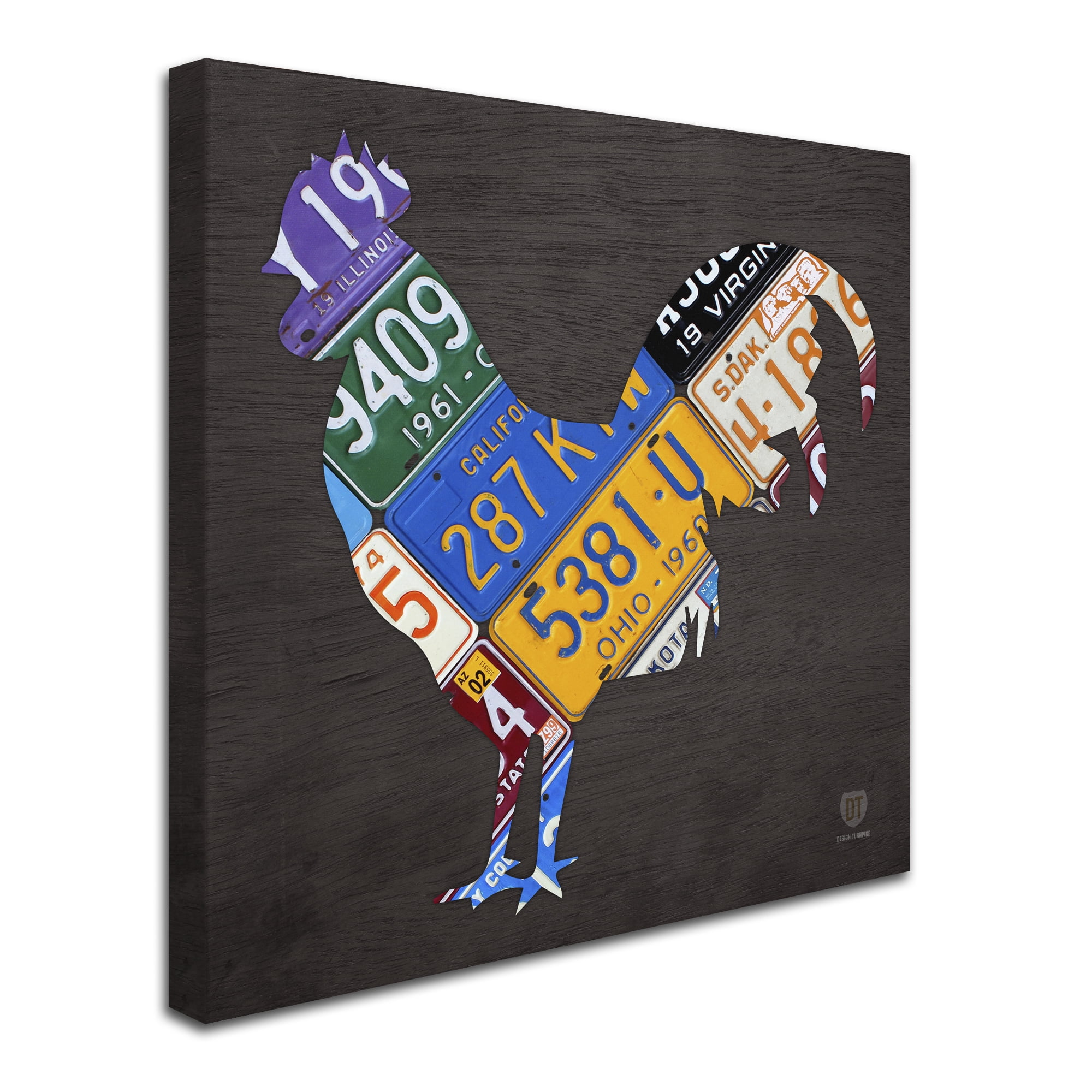 Trademark Fine Art 'Rooster' Canvas Art by Design Turnpike