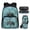 Blue Tractor Print, variant on Bulopur Cherry Blossom Print Kids Backpack Set 4 Pcs Axolotl Waterproof Kids School Bag with Pencil Case and Water Bottle Cover for Little Girls