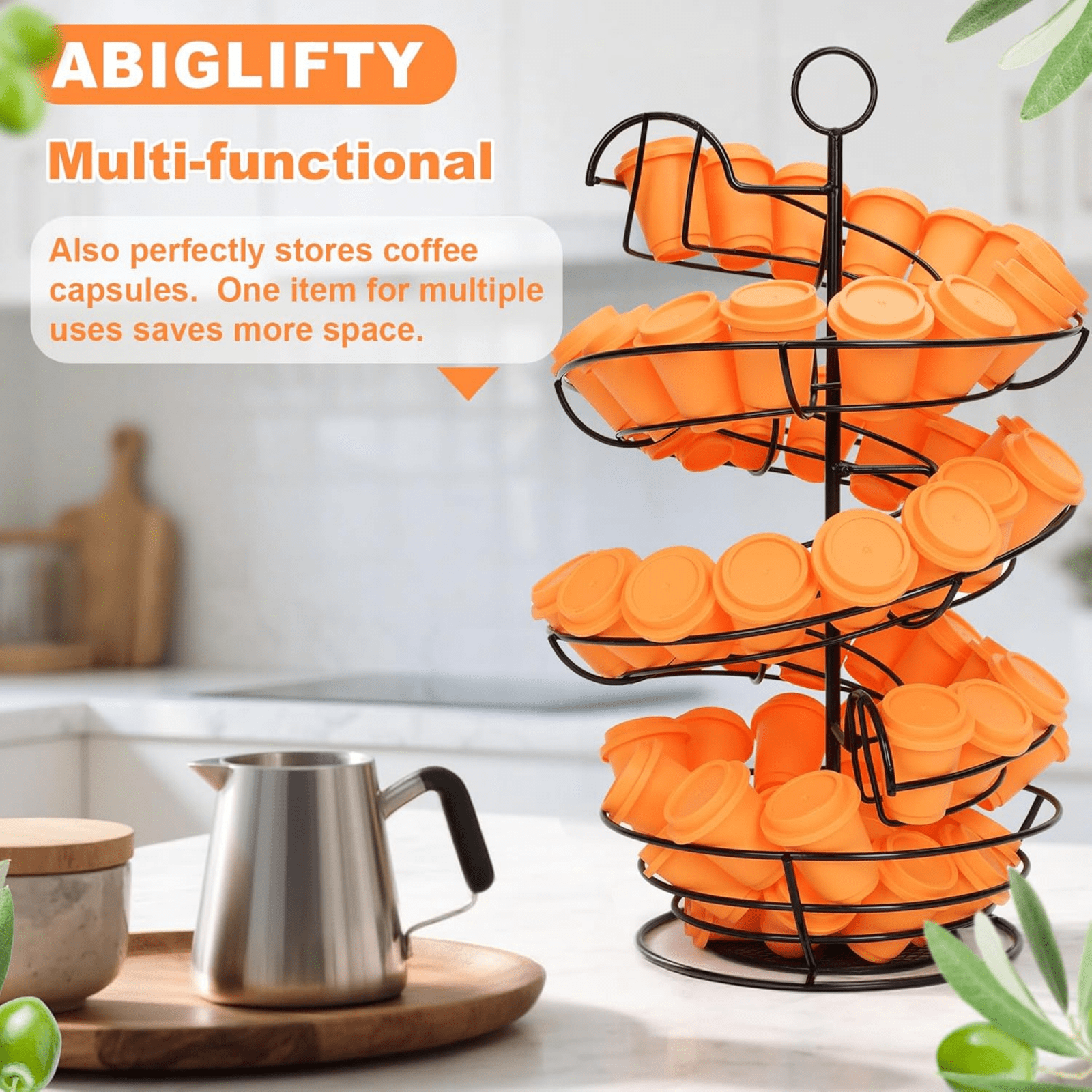 CMYYNNA Spiral Metal Egg Holder Countertop, Fresh Egg Holder Countertop,Egg Storage for Countertop, Spiral Egg Storage Display Rack for Kitchen,Farmhouse