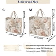 thumbnail image 2 of FORMRS Womens Corduroy Tote Bag Crossbody Shoulder Handbag with Pocket, Lace and Floral, 2 of 7