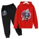 thumbnail image 3 of Nueva sudadera con capucha y pantalones de Marvel Hulk Capitán América para niños, traje de 2 piezas, ropa informal para niño y niña, sudadera, trajes deportivos para niño, 3 of 5