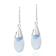thumbnail image 2 of Gorgeous Moonstone Teardrop Black Onyx Crystal Sterling Silver Earrings, 2 of 5