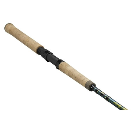 Lew s Wally Marshall Classic Signature Spinning Fishing Rod 8-Foot 1-Piece Rod Cork Handle Black