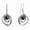 Swirl-Black Onyx, variant on JQUEEN Sterling Silver Boho Earrings for Women Trendy, Turquoise Jewelry for Women