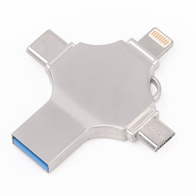 (32G) Adaptador 4 en 1 Tipo C Unidad flash USB 3.0 Memoria USB para iPhone Android