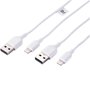 ONN 2-Pack 3 ft. Sync and Charge Cable with Lightning Connector, White