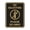 Black Gold, variant on Portrait Round No Soliciting Please Go Away Sign (Black Gold) - Medium