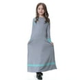 thumbnail image 4 of shqvo Girls Dress Long Sleeves Indonesia Clothing Arab Dress Soft Full Length Robe Burka Arab Prayer Dress Long Length Ramadan Clothes, 4 of 8