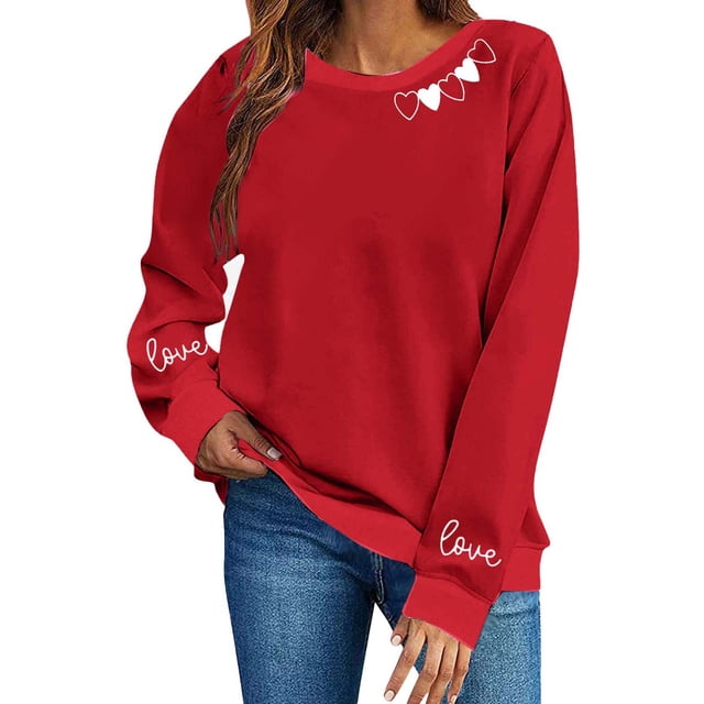 RXMEKW Chandail à Capuchon à Manches Longues pour Femmes, Mode Printemps et Hiver, Col Rond Imprimé, Sans Capuche