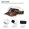 thumbnail image 2 of Bingfone Adjustable Empty Top Sun Visor for Women and Men-Gothic Eastern Floral Skull, 2 of 6