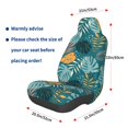 thumbnail image 3 of Yiaed Tropical Leaves Print Car Seat Covers,Universal Auto Seats Protector Fits for Car,SUV Sedan,Truck,Automotive Seat Covers & Accessories, 3 of 5