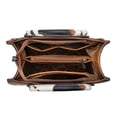 thumbnail image 4 of Wrangler Tote Bag for Women Western Cowhide Purse and Wallet Set, Cow-Brown, 4 of 7