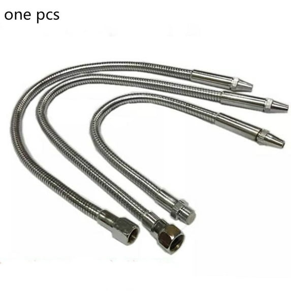 1/4" 3/8" 1/2" Metal Flexible Round Nozzle Water Oil Coolant Pipe Hose 200mm to 1000mm Lathe Switch Round Nozzle