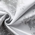 thumbnail image 4 of DriftAway Asher Medallion European Floral Energy Saving Thermal Insulated Blackout Lined Window Curtain for Living Room Bedroom, 2 Panels, 52" x 96", Gray, 4 of 6