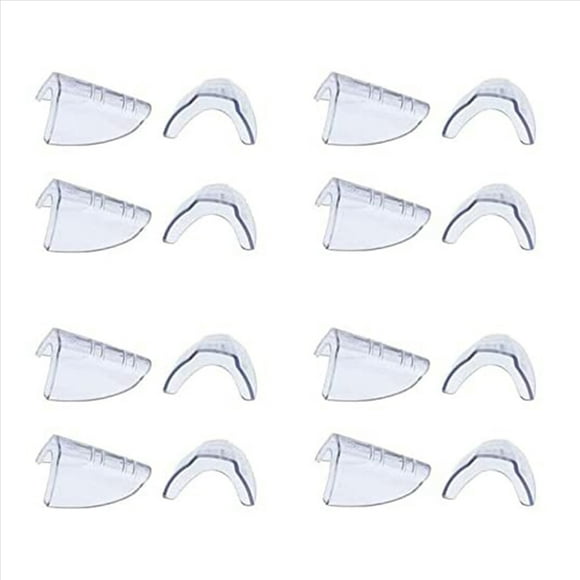8 Pairs Eye Glasses Side Slip on Clear Side Shield for Safety Glasses,8 pairs x glasses side shields,Transparent
