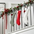 thumbnail image 4 of 6'L Sullivans Candy Cane Fabric Ball Garland - Set of 3, Red Christmas Garland, 4 of 4