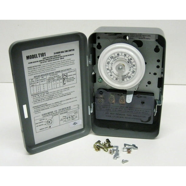 Supco T101 General Purpose 24 Hour OnOff Lighting Sprinkler Pool Timer