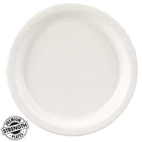 White Dinner Paper Plates (8 Count)