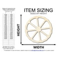 thumbnail image 2 of Unfinished Wood Fruit Slice Shape | DIY Craft Cutout 30" / 3/4", 2 of 3