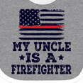 thumbnail image 4 of Inktastic Firefighter Uncle Fireman Nephew Boys or Girls Baby Bib, 4 of 4