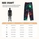 thumbnail image 3 of Balery Red And Green Carnation Pantalones de pijama para mujer, pijamas ultraligeros, pantalones de estar por casa-Small, 3 of 6