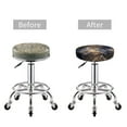 thumbnail image 3 of Watercolor Snake Skin Round Bar Stool Seat Covers, Elastic Round Chair Cover Stool Seat Slipcover Bar Stool Cushions Round Pad for 12-14 inch, 3 of 5