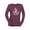 Maroon, variant on Religious Symbol Graphic Tee Long Sleeve Women's