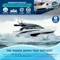thumbnail image 3 of WavesRx 5/8” x 25’ (2PK) High-Performance Dock Lines for Large Boats up to 45ft | Premium Mooring & Docking Rope | Marine-Grade Double Braided Nylon - Best UV & Saltwater Resistance, 3 of 7