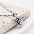 thumbnail image 2 of PikaLF Airplane Necklace for Men, Hip Hop Airplane Necklace, Vintage Aircraft Pendant Necklace with 23.6"Chain, Stainless Steel Punk Rock Airplane Pendant, Jet Fighter Plane Necklace Jewelry for Men, 2 of 5