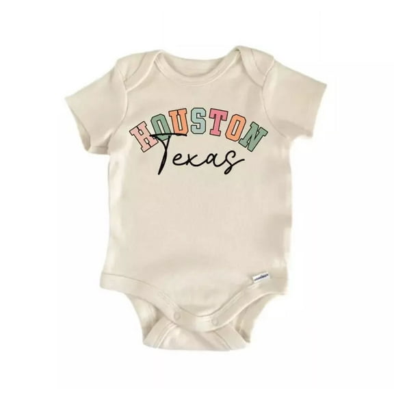 Houston Texas Baby Boy Girl Clothes Bodysuit Cute Newborn Cute Baby Onesie, BABY BODYSUIT LAT 4424