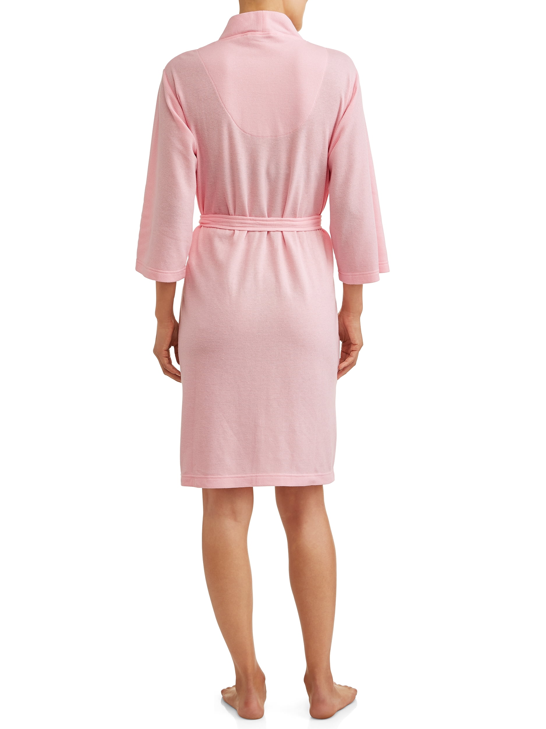 Lissome Women's and Women's Plus Size Waffle Knit Wrap Robe