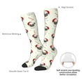 thumbnail image 5 of Picia Women Crew Soft Moisture-wicking Socks Christmas Pug Dog Pattern Design Cotton Socks, One Size fit All, 5 of 9