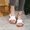 White, variant on USSUMA Slippers for Women Indoor and Outdoor Women's Fashionable and Casual Summer New Solid Color Open Toe Beach Slippers Odor-Resistant Summer Slippers up to 50% Off