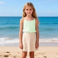 thumbnail image 6 of Ugoldhm Girls' Vertical Stripe Spaghetti Strap Cami Top Summer Casual Camisole 4-14 Years Old Clothes, 6 of 8