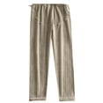thumbnail image 2 of SOOMLON Maternity Pajama Pants Soft Flannel Solid Pajama Bottoms Women Tall Warm Winter Plush Lounge Sleepwear Sleep Pants Stretchy Comfy Straight Leg Pants Night Clothes Khaki XL, 2 of 9