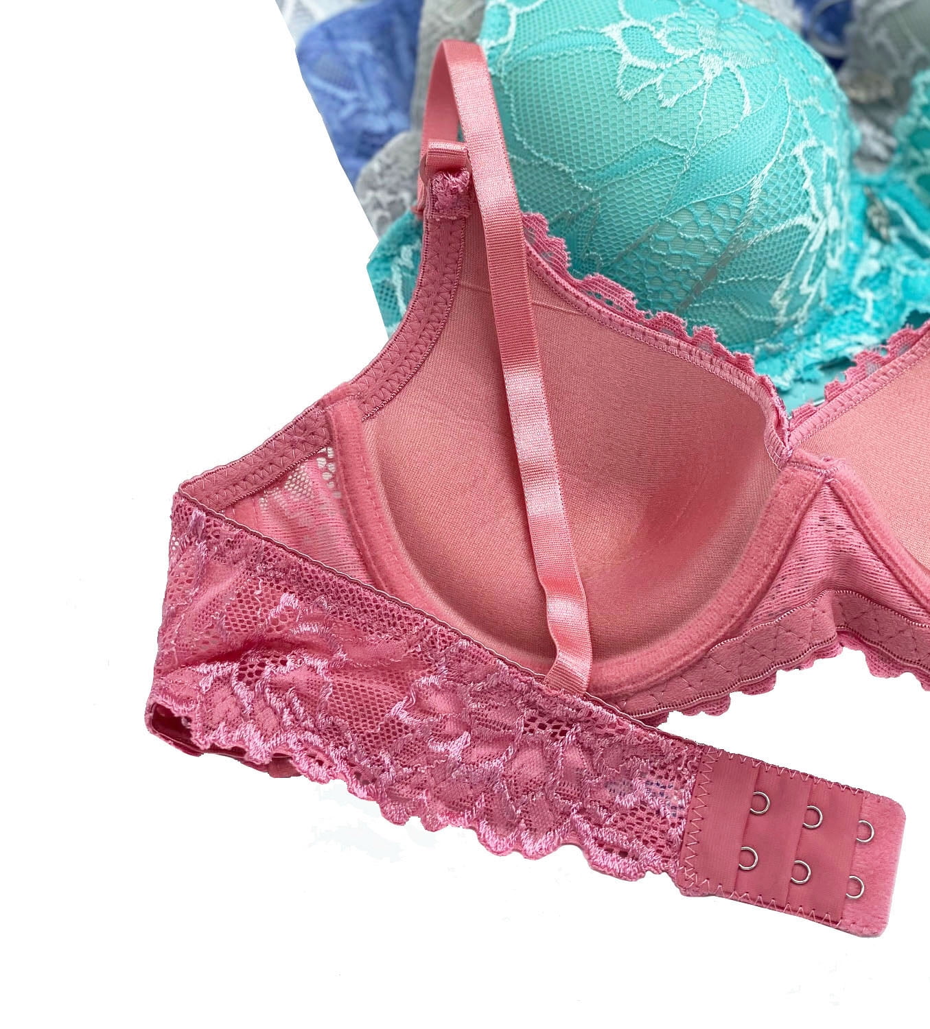 Pack of 6 pieces Women's Wired Basic Regular Padded Everyday Bras A/B/C/D/DD 30A (70372-55L2)