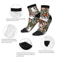 thumbnail image 6 of Bingfone Rabbits On Floral Design Patterned Men'S Women'S Casual Cotton Socks, 6 of 9