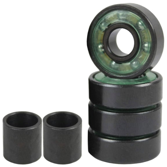 Amphetamine Skateboard Longboard Speed Bearings Set of 4 Pre-Lubricated Titanium