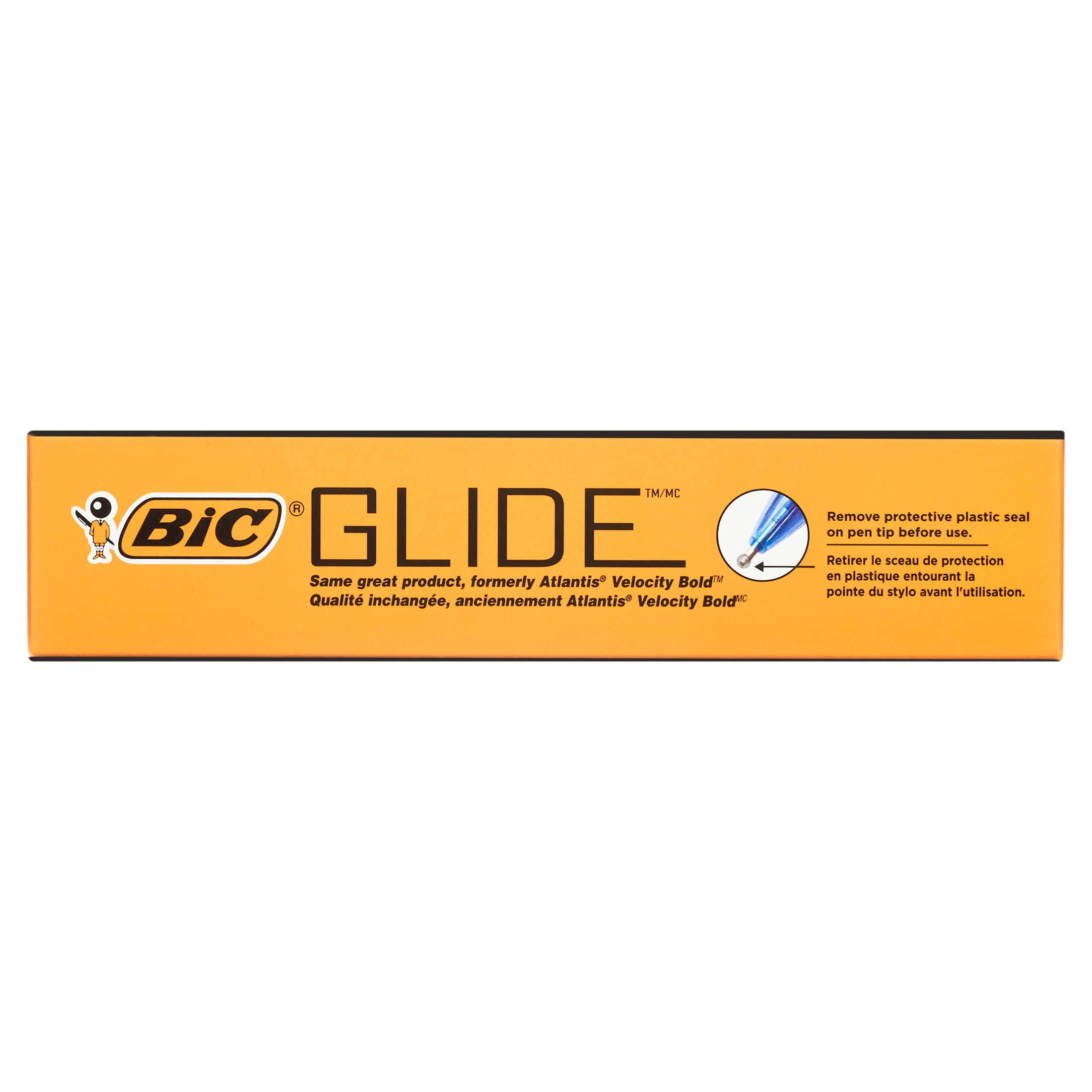  BICVLGB361BLK  BIC - Glide Bold Stylos-billes rétractables -  noirs - Paquet de 36