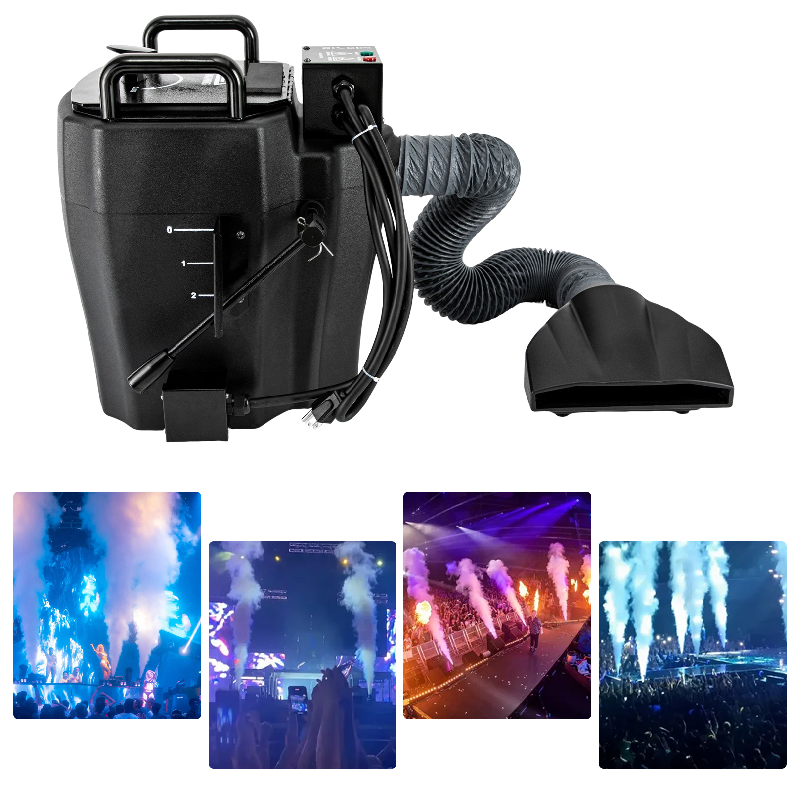 TOOL1SHOoo 3500W Low Fog Machine Dry Ice Effect Smoke Fog Club DJ Stage Effect Wedding Show