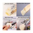 thumbnail image 4 of 10pcs Paint Brushes, Various Sizes Goat Hair Paint Brushes For Painting Walls Soft Fur Gilding Brus, 4 of 5