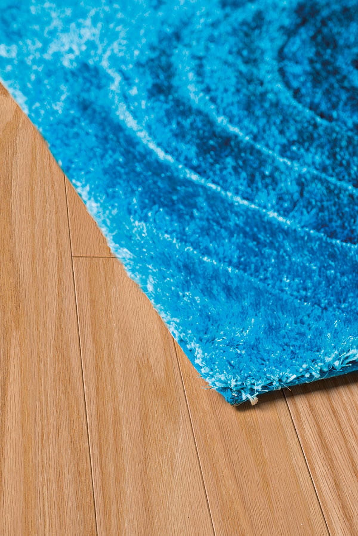 United Weavers Veria Ioden Shag Geometric Accent Rug, Blue, 1'10" X 3'