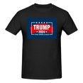 thumbnail image 3 of Yiaed Trump 2024 Take America Back Print Mens T-Shirt,Lightweight Cotton Tee, Crewneck T-Shirt For Men Basic Tee Shirt-4X-Large, 3 of 5